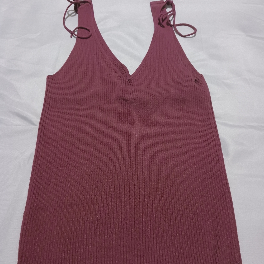 Express sweater and tube top